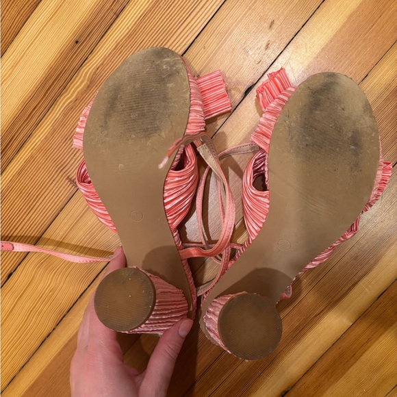 Elegant Pink Strappy Women's Sandals - Picture 4 of 6